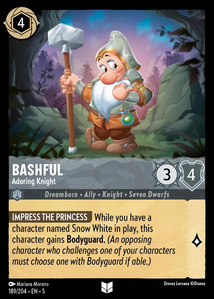 05 Shimmering Skies - 189/204 - Bashful - Adoring Knight - FOIL