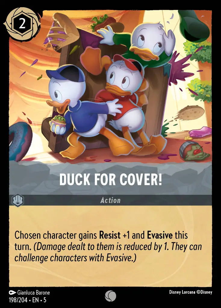 05 Shimmering Skies - 198/204 - Duck For Cover! - FOIL
