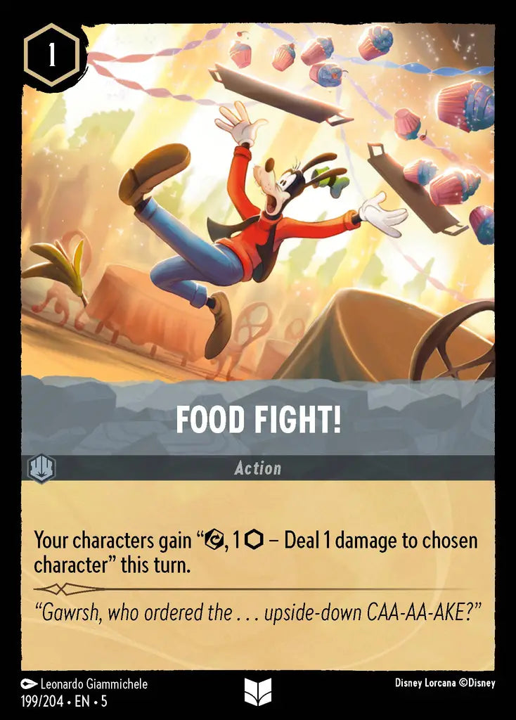 05 Shimmering Skies - 199/204 - Food Fight! - FOIL