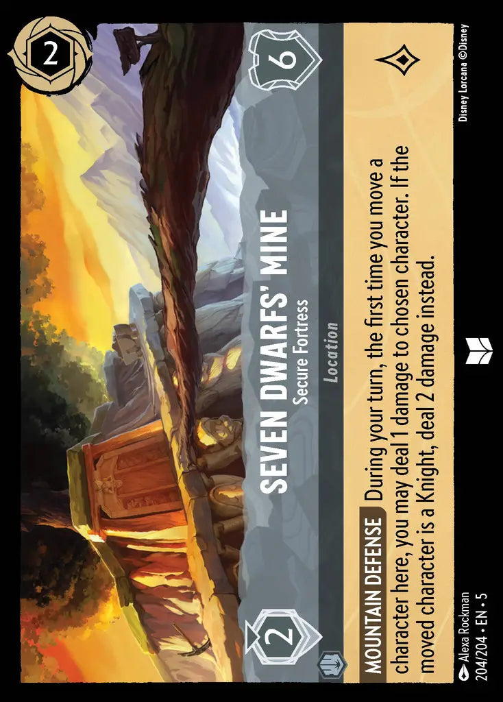 05 Shimmering Skies - 204/204 - Seven Dwarfs' Mine - Secure Fortress - FOIL