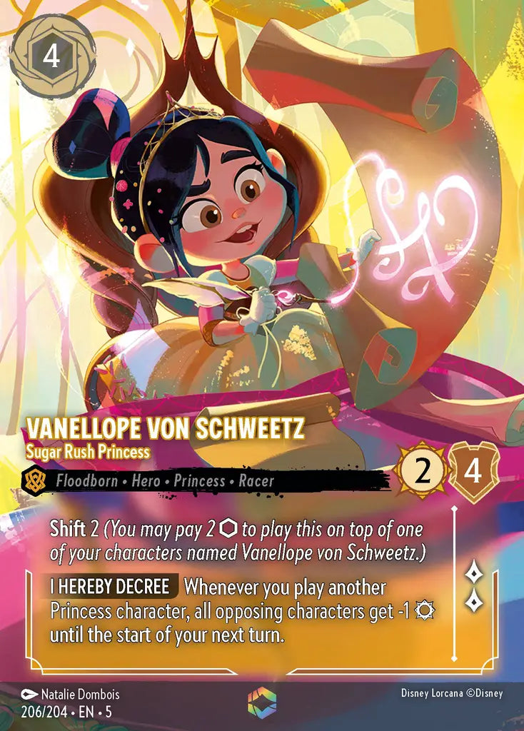 05 Shimmering Skies - 206/204 - Vanellope von Schweetz - Sugar Rush Princess - FOIL