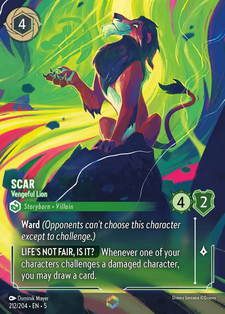 05 Shimmering Skies - 212/204 - Scar - Vengeful Lion - FOIL