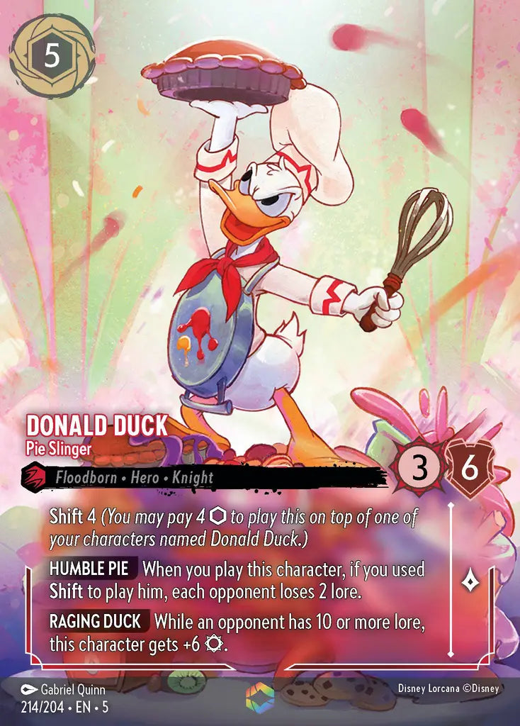 05 Shimmering Skies - 214/204 - Donald Duck - Pie Slinger - FOIL