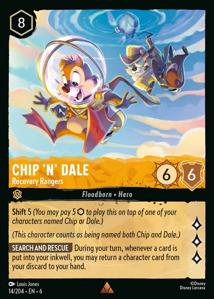 06 Azurite Sea - 014/204 - Chip 'n' Dale - Recovery Rangers - NON FOIL