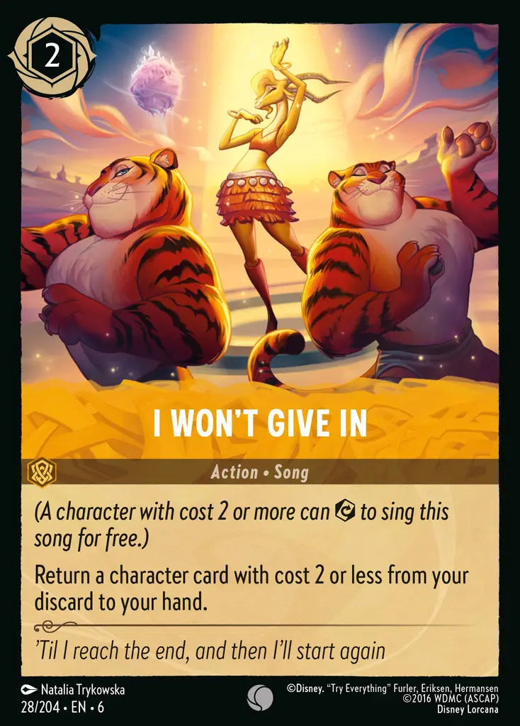 06 Azurite Sea - 028/204 - I Won't Give In - FOIL