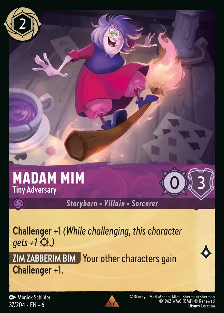 06 Azurite Sea - 037/204 - Madam Mim - Tiny Adversary - FOIL