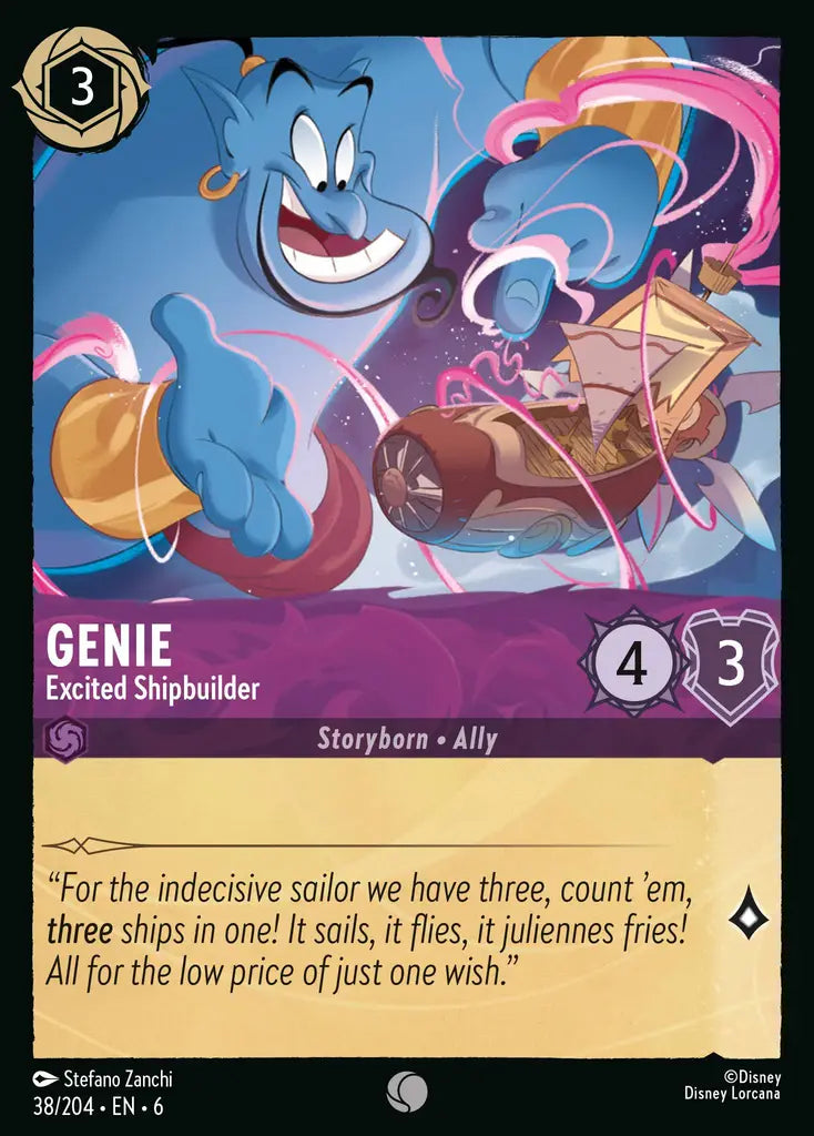 06 Azurite Sea - 038/204 - Genie - Excited Shipbuilder - FOIL