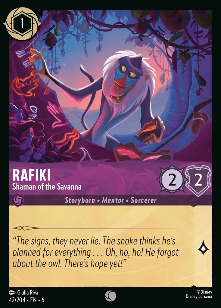 06 Azurite Sea - 042/204 - Rafiki - Shaman of the Savanna - FOIL