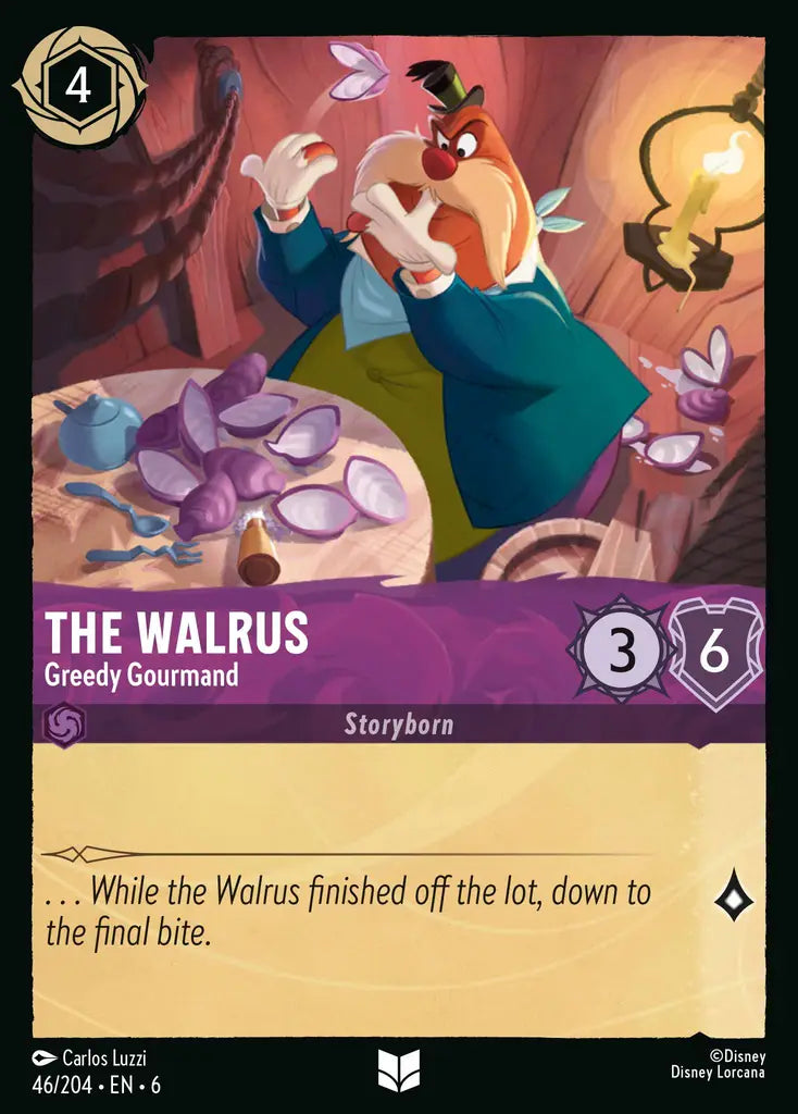 06 Azurite Sea - 046/204 - The Walrus - Greedy Gourmand - FOIL