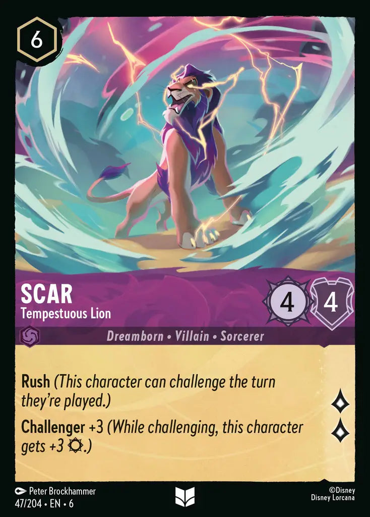 06 Azurite Sea - 047/204 - Scar - Tempestuous Lion - FOIL