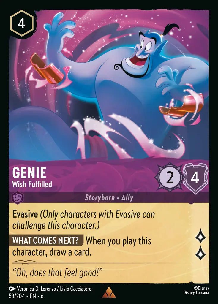 06 Azurite Sea - 053/204 - Genie - Wish Fulfilled - FOIL