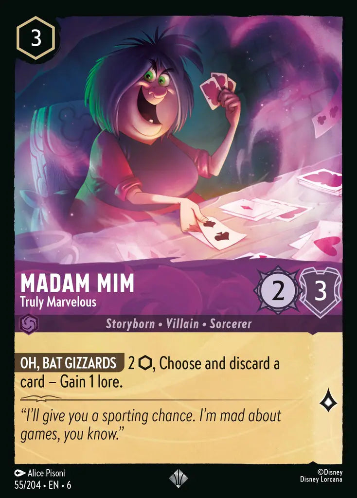 06 Azurite Sea - 055/204 - Madam Mim - Truly Marvelous - FOIL
