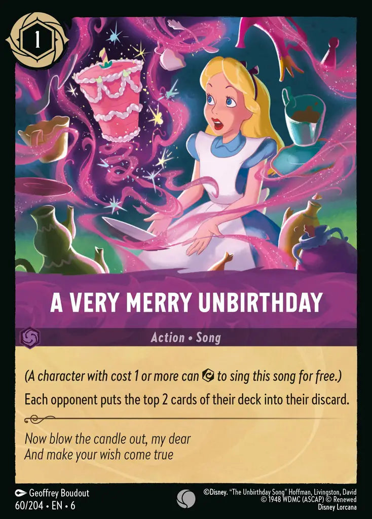 06 Azurite Sea - 060/204 - A Very Merry Unbirthday - FOIL