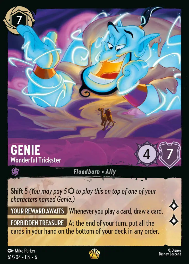 06 Azurite Sea - 061/204 - Genie - Wonderful Trickster - NON FOIL