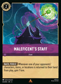 06 Azurite Sea - 065/204 - Maleficent's Staff - FOIL