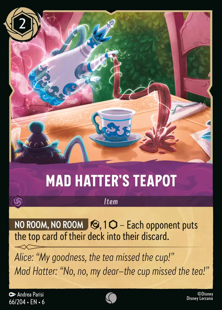 06 Azurite Sea - 066/204 - Mad Hatter's Teapot - FOIL