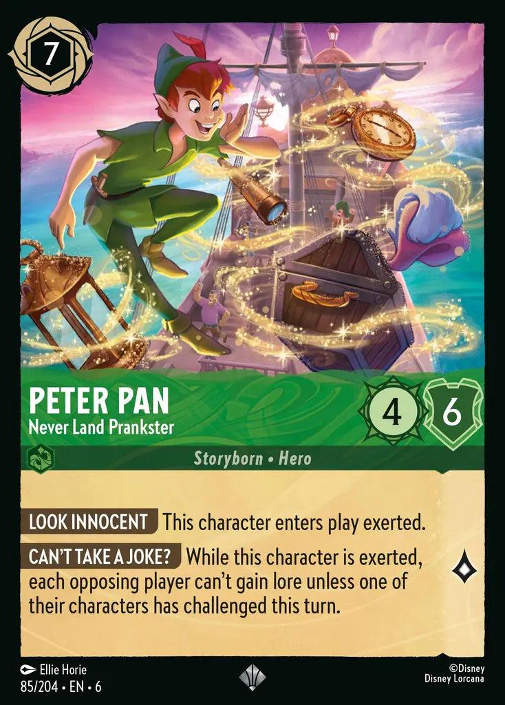 06 Azurite Sea - 085/204 - Peter Pan - Never Land Prankster - FOIL