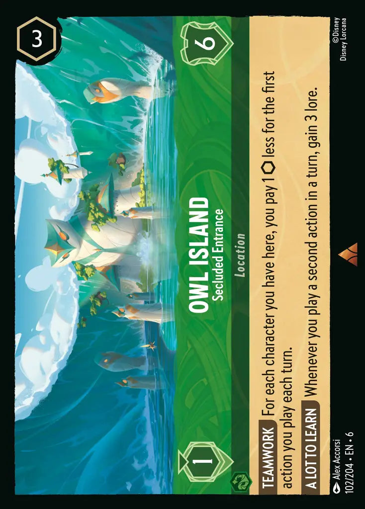 06 Azurite Sea - 102/204 - Owl Island - Secluded Entrance - FOIL