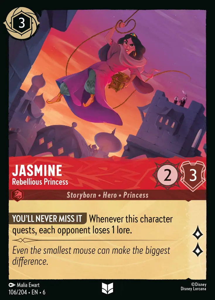 06 Azurite Sea - 106/204 - Jasmine - Rebellious Princess - FOIL