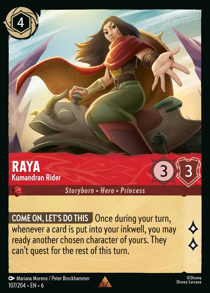 06 Azurite Sea - 107/204 - Raya - Kumandran Rider - FOIL