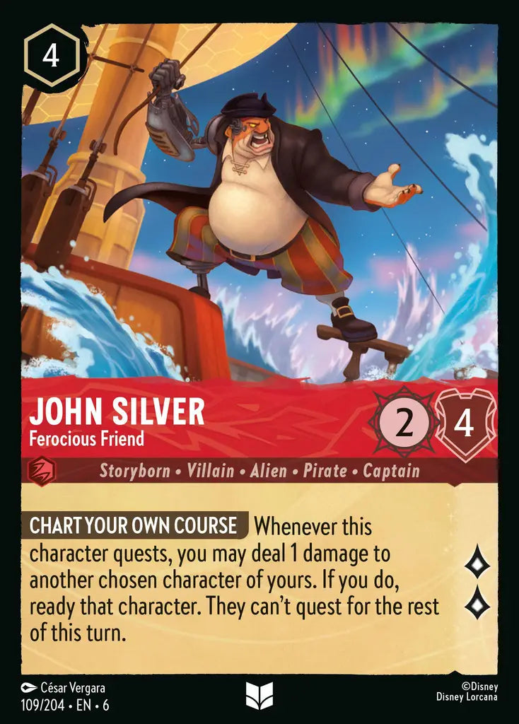 06 Azurite Sea - 109/204 - John Silver - Ferocious Friend - FOIL