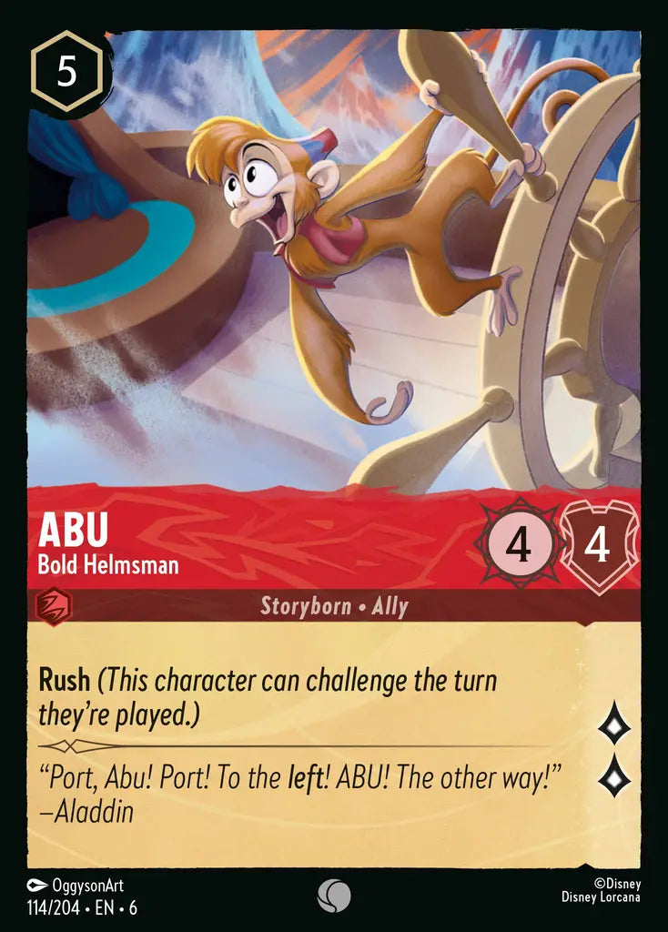 06 Azurite Sea - 114/204 - Abu - Bold Helmsman - FOIL