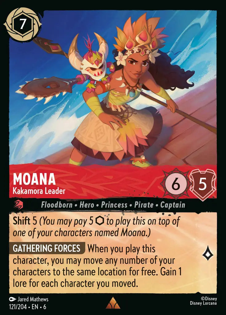 06 Azurite Sea - 121/204 - Moana - Kakamora Leader - FOIL