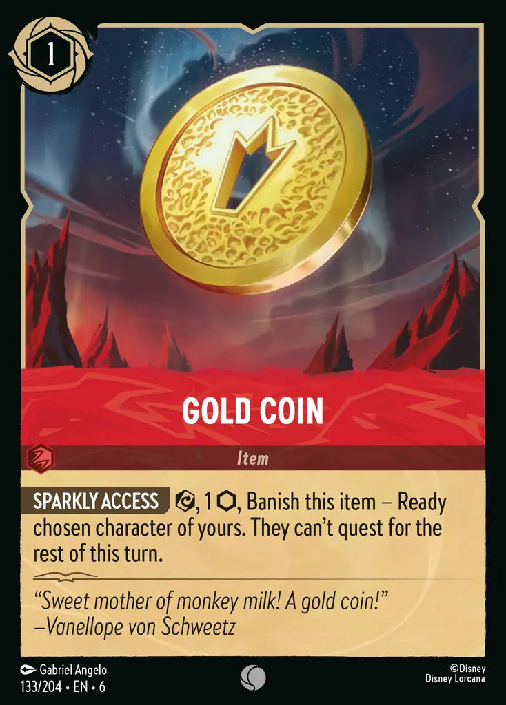 06 Azurite Sea - 133/204 - Gold Coin - FOIL