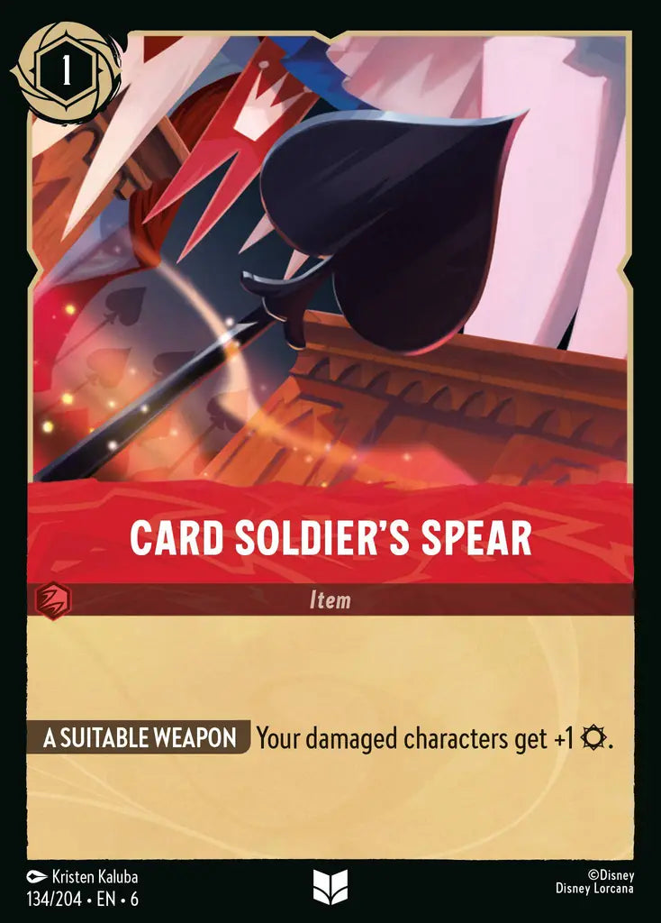 06 Azurite Sea - 134/204 - Card Soldier's Spear - FOIL