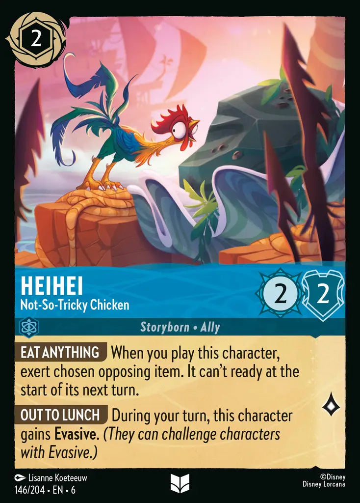 06 Azurite Sea - 146/204 - HeiHei - Not-So-Tricky Chicken - FOIL
