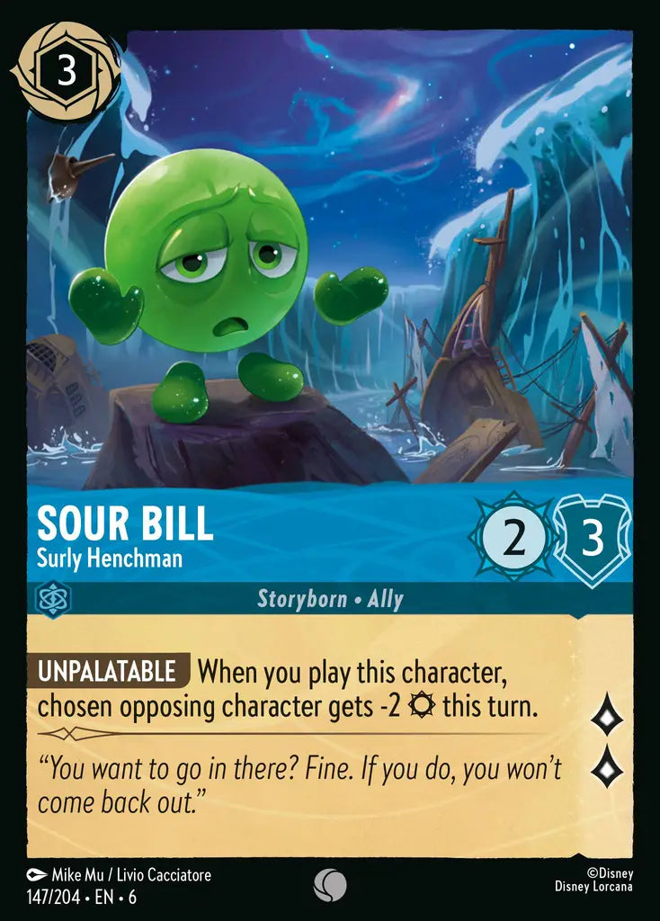 06 Azurite Sea - 147/204 - Sour Bill - Surly Henchman - FOIL