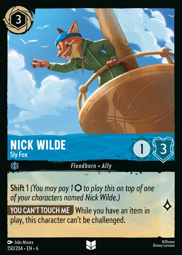 06 Azurite Sea - 150/204 - Nick Wilde - Sly Fox - FOIL