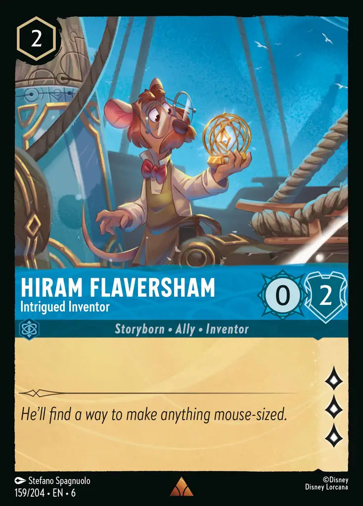 06 Azurite Sea - 159/204 - Hiram Flaversham - Intrigued Inventor - FOIL