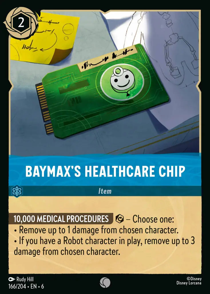 06 Azurite Sea - 166/204 - Baymax's Healthcare Chip - FOIL