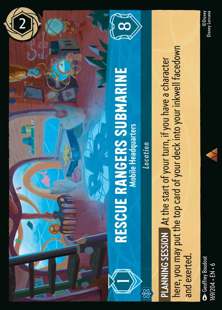 06 Azurite Sea - 169/204 - Rescue Rangers Submarine - Mobile Headquarters - FOIL