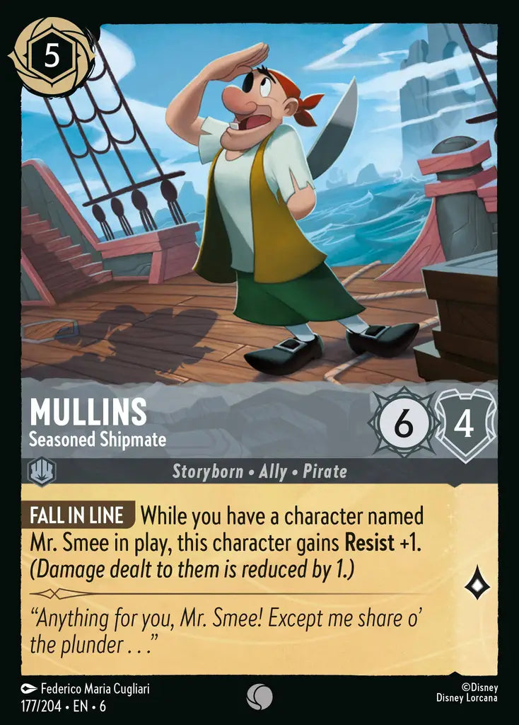 06 Azurite Sea - 177/204 - Mullins - Seasoned Shipmate - FOIL