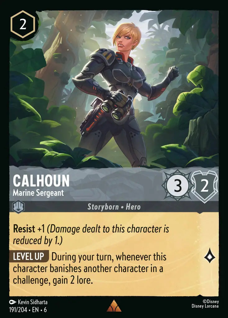 06 Azurite Sea - 191/204 - Calhoun - Marine Sergeant - FOIL