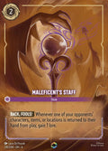 06 Azurite Sea - 210/204 - Maleficent's Staff - FOIL