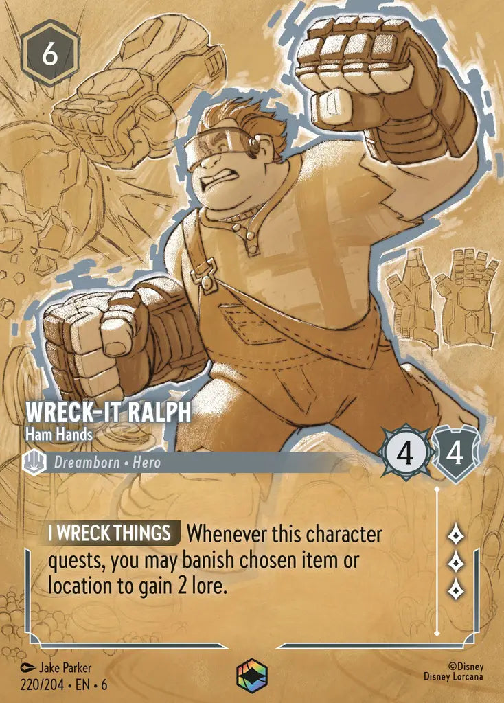 06 Azurite Sea - 220/204 - Wreck-It Ralph - Ham Hands - FOIL