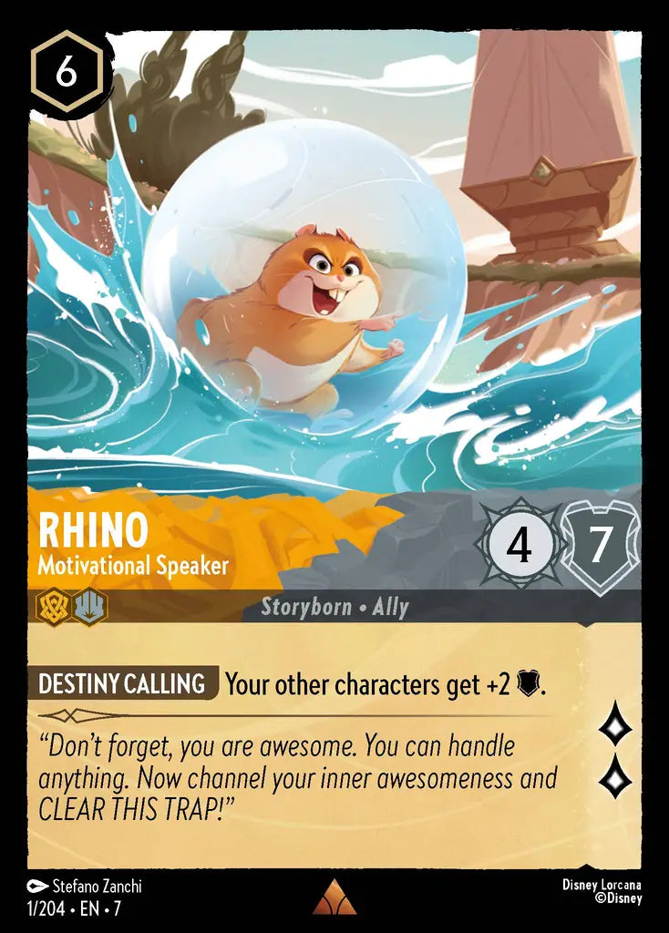 07 Archazia's Island - 001/204 - Rhino - Motivational Speaker - FOIL