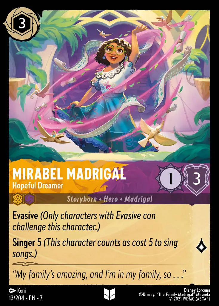 07 Archazia's Island - 013/204 - Mirabel Madrigal - Hopeful Dreamer - FOIL