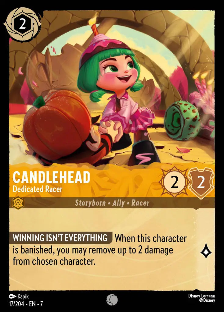 07 Archazia's Island - 017/204 - Candlehead - Dedicated Racer - FOIL