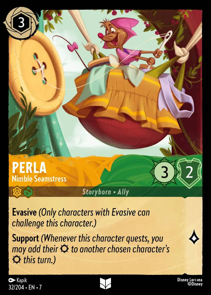 07 Archazia's Island - 032/204 - Perla - Nimble Seamstress - FOIL