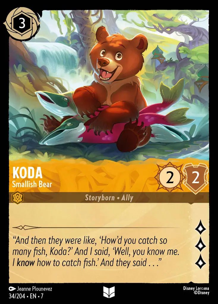 07 Archazia's Island - 034/204 - Koda - Smallish Bear - FOIL