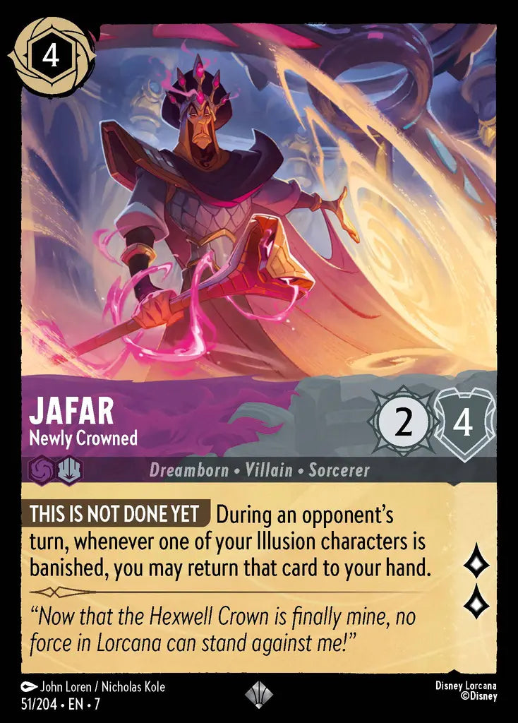 07 Archazia's Island - 051/204 - Jafar - Newly Crowned - FOIL