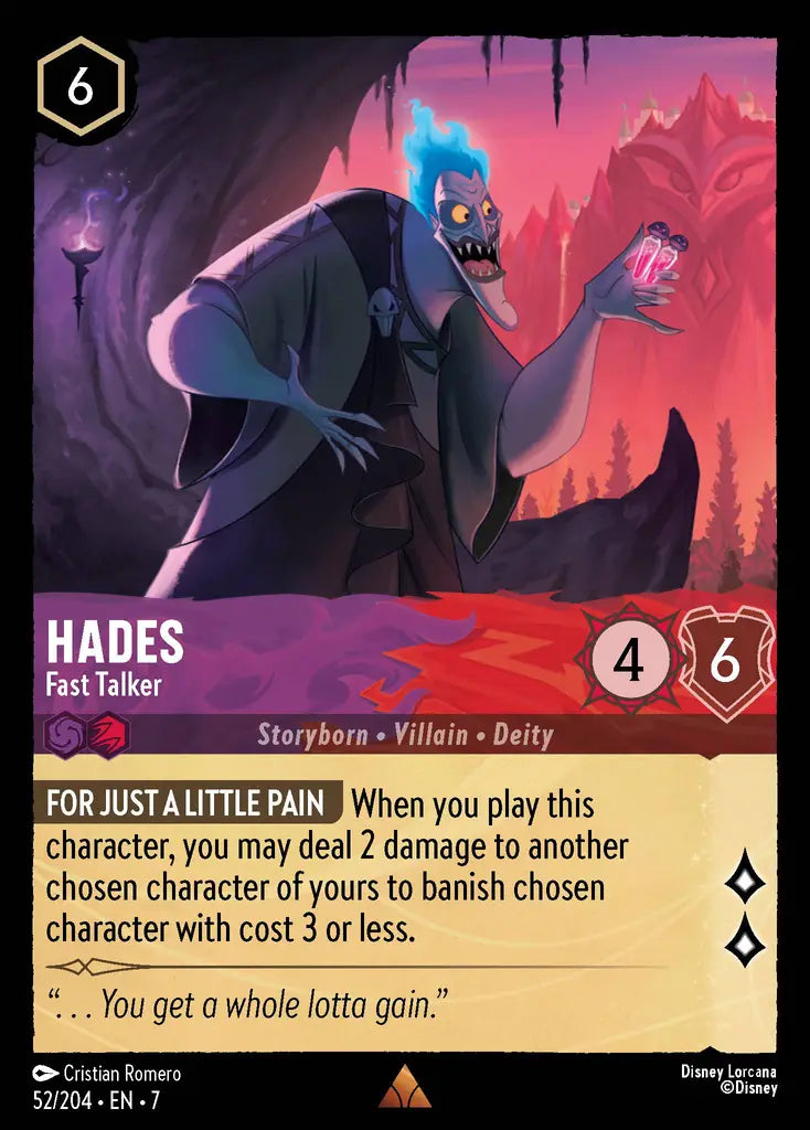 07 Archazia's Island - 052/204 - Hades - Fast Talker - FOIL