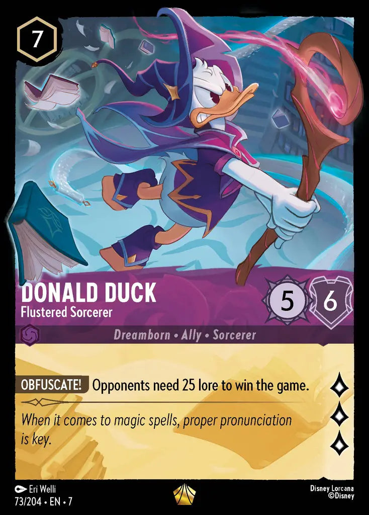 07 Archazia's Island - 073/204 - Donald Duck - Flustered Sorcerer - FOIL