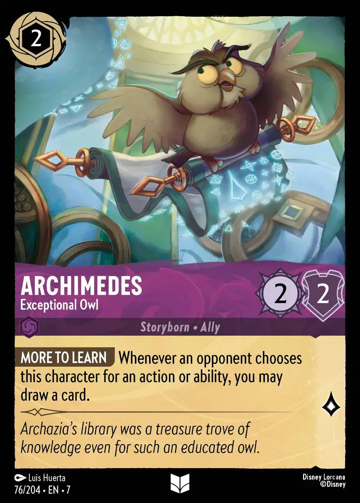 07 Archazia's Island - 076/204 - Archimedes - Exceptional Owl - FOIL