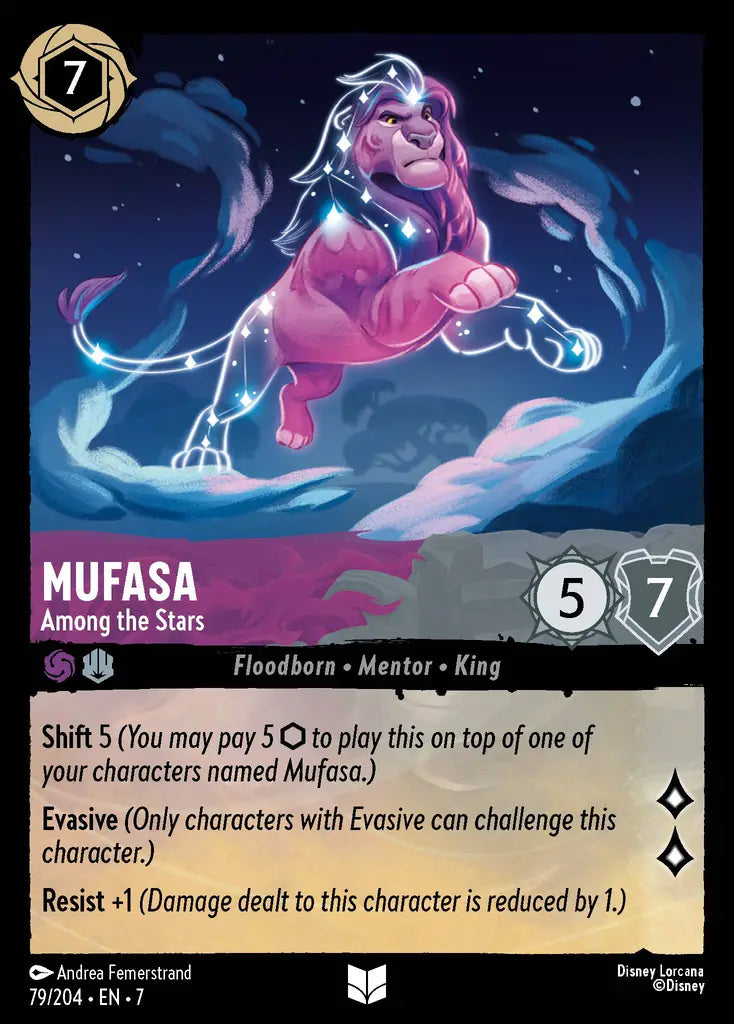 07 Archazia's Island - 079/204 - Mufasa - Among the Stars - FOIL