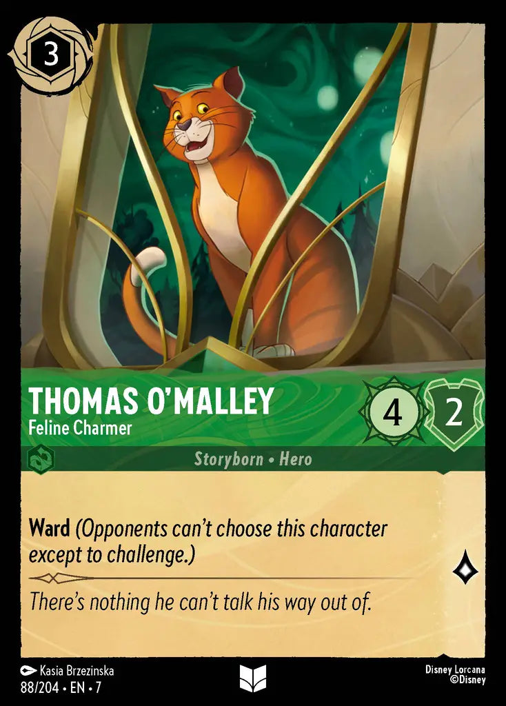 07 Archazia's Island - 088/204 - Thomas O'Malley - Feline Charmer - FOIL